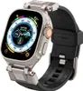 A close-up studio shot of a smartwatch with a black band. Anteprima dell’immagine prodotto