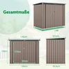 COSTWAY Pojemnik na 2 kosze na śmieci, 172x95.5x130cm Podgląd zdjęcia produktu 3