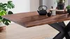 Esstisch Baumkantentisch Akazie lackiert massiv 180 x 90 cm Produktbild-Vorschau 5