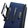 Close-up of a blue suitcase showing the handle, a side handle, and a combination lock. Produktbild-Vorschau