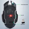 X8 bezdrátová herní myš dobíjecí tiché LED podsvícení USB Náhled obrázku produktu 3