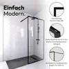 Paroi de Douche 120x200 cm - Cadre et Bras Aluminium NOIR Voir les images du produit 10