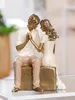 Gilde Figuur, set van twee, "Omhelzing", polyresin, crème, Productafbeelding-voorbeeld 2