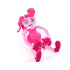 A pink plush toy with long limbs and a round body, sitting against a white background. Produktbild-Vorschau