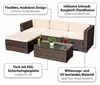 Mucola Gartenmöbel 5tlg. Gartenlounge Sitzgruppe Gartenset Produktbild-Vorschau 6