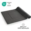A dark gray bath mat is shown rolled up on a white background. Anteprima dell’immagine prodotto