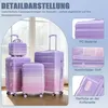 LVHOM Set de 4 valises à coque rigide avec trousse de Voir les images du produit 2