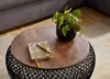 FineBuy Couchtisch Mango Massivholz Metall Schwarz 60x60x45 Produktbild-Vorschau 4