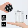 Zavarovacie poháre KADAX s viečkom "Salla", poháre na džem, Náhľad obrázku produktu 2