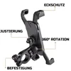 Fahrrad Handyhalterung Verstellbar Robust Hartkunststoff Produktbild-Vorschau 2