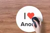 MuchoWow® Mauspad Mousepad Ich liebe - Anouk - Mädchen Produktbild-Vorschau 3