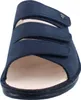 A close-up view of a navy blue sandal. Produktbild-Vorschau