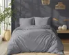 Satin Bettwäsche Set 160x200 Glatt Gestreift Premium Grau Produktbild-Vorschau 15