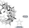 com-four® 3x silberfarbene Girlande mit Sternen - Produktbild-Vorschau 5