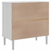 vidaXL Kredens SENJA rattan biały 80x40x80 cm drewno Podgląd zdjęcia produktu 9