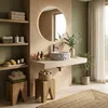 Lavabo Da Appoggio Rea Alice Moon Beige, Pietra Artificiale Anteprima dell’immagine prodotto 6