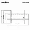 Nedis Feste TV-Wandhalterung - 42 - 70 " - maximal Produktbild-Vorschau 3