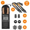 A flat lay of trekking poles and accessories, with numbered callouts. Podgląd zdjęcia produktu