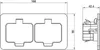 Prise bureau encastrable IP55 noir SOLIGHT 5B323B double Voir les images du produit 9