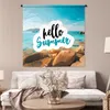 MuchoWow® Wandteppich Wandbehang Sommer - Zitat - Boot Produktbild-Vorschau 5