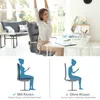 Set di 4 sedie da giardino COSTWAY, con schienale alto e Anteprima dell’immagine prodotto 4