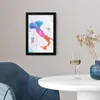 MuchoWow® MuchoWow® Gerahmtes Poster Weltkarte - Ölfarbe - Produktbild-Vorschau 5
