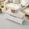 Caja de madera con asiento tapizado, 100 cm de ancho. Vista previa de la imagen del producto 5