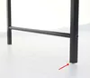 A close-up view of the black metal leg of a chair, showing a horizontal support bar and a screw attachment. Produktbild-Vorschau
