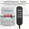 HOMCOM Fernsehsessel mit Aufstehhilfe Relaxsessel mit Produktbild-Vorschau 5