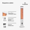 Klarstein Infračervený ohřívač, ohřívač do interiéru, volně Náhled obrázku produktu 5