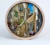 Holzuhr 20fi cm wanduhr - Gasse Architektur Produktbild-Vorschau 1