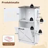 COSTWAY: mobile per lettiera per gatti, con 2 tappetini in Anteprima dell’immagine prodotto 3