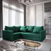 Masseno Ecksofa LIRENO L-S mit Schlaffunktion L-Form, Sofa Produktbild-Vorschau 1