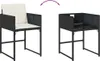 13-tlg. Garten-Essgruppe mit Kissen Schwarz Poly Rattan Produktbild-Vorschau 10