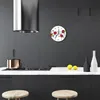 Glasuhr Wanduhr Küchenuhr Echt-Glas 30fi cm Kirschen Eis Produktbild-Vorschau 3
