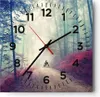 Wanduhr - Quadrat - Glasuhr - Wald Baum Natur - 30x30cm - Produktbild-Vorschau 1