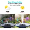Solar-Brunnen Set für draußen, große 51 cm Holzoptik Schale Produktbild-Vorschau 4