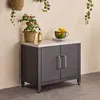 sweeek - Outdoor-Küche aus Stahl L80 cm - Schwarz Produktbild-Vorschau 5