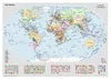 A political world map displayed flat against a light gray background. Produktbild-Vorschau