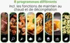 Collage of food items with text overlay. Voir les images du produit
