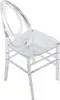 2er Set Stühle aus Polycarbonat - Kristall - AMALINE Produktbild-Vorschau 3