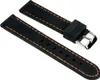 Ersatzband Uhrenarmband Silikon Band schwarz glatt mit Produktbild-Vorschau 1