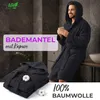 AR Line Kapuzen Bademantel 100% Baumwolle 450 g/m² – Uni Produktbild-Vorschau 2