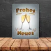 Sektgläser Prost Frohes Neues Metallschild in 15x20 cm Produktbild-Vorschau 4