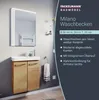 FACKELMANN Keramik Waschtisch MILANO Gäste-WC / Maße (B x H Produktbild-Vorschau 2