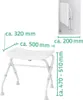 RIDDER Sprchová stolička skládací 110 kg bílá A0050301 Náhled obrázku produktu 7