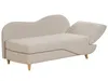 BELIANI Chaiselongue Rechtsseitig Beige Leinenoptik mit Produktbild-Vorschau 6