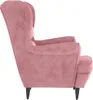 vidaXL Ohrensessel mit Hocker Rosa Samt Produktbild-Vorschau 5