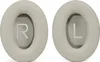 Two beige ear pads for headphones, each with a letter 'R' and 'L' indicating left and right. Anteprima dell’immagine prodotto