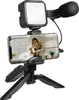 LogiLink Vlogger Kit mit LED-Licht, mit Mikrofon + Stativ Produktbild-Vorschau 1